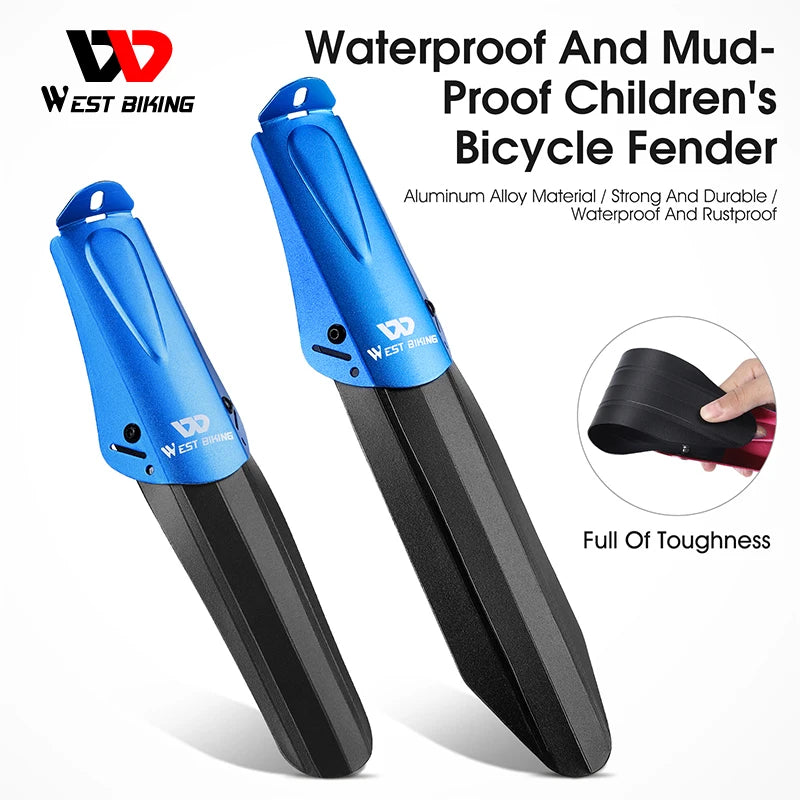 WEST BIKING Bike Mudguard For 14-20 inch Kids MTB Bicycle Front Rear Fender