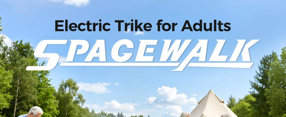 Eilleo Spacewalk Folding Electric Trike – 1200W Peak, 48V 15Ah