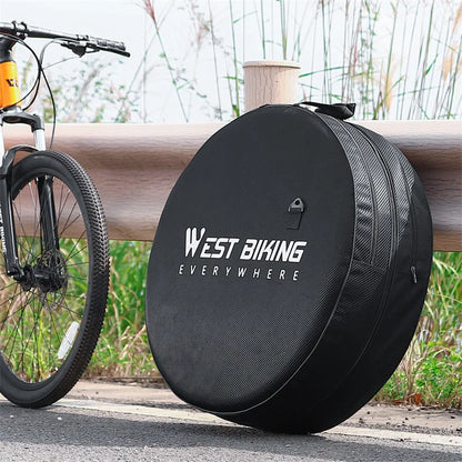 WEST BIKING Bike Wheels Bag 26-29 Inch MTB 700C Road Bike Wheel Set Carry Portable Bag Waterproof Wheelset Protective Cover