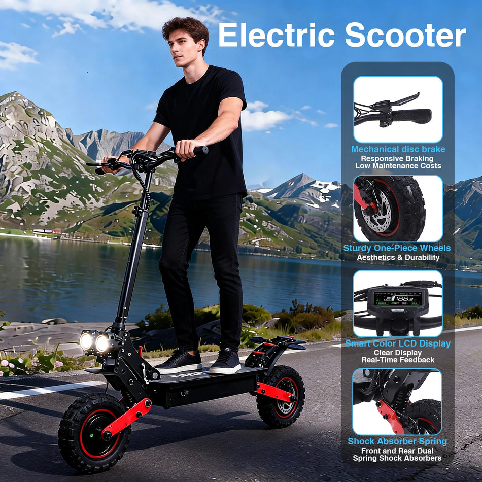 FREEBOY H6 Dual Motor Electric Scooter – 2400W | Velozzo