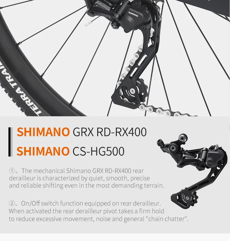 SAVA Hulk  GRX-400  Gravel bike with SHIMANO GRX400  20S Speed T800 carbon fiber