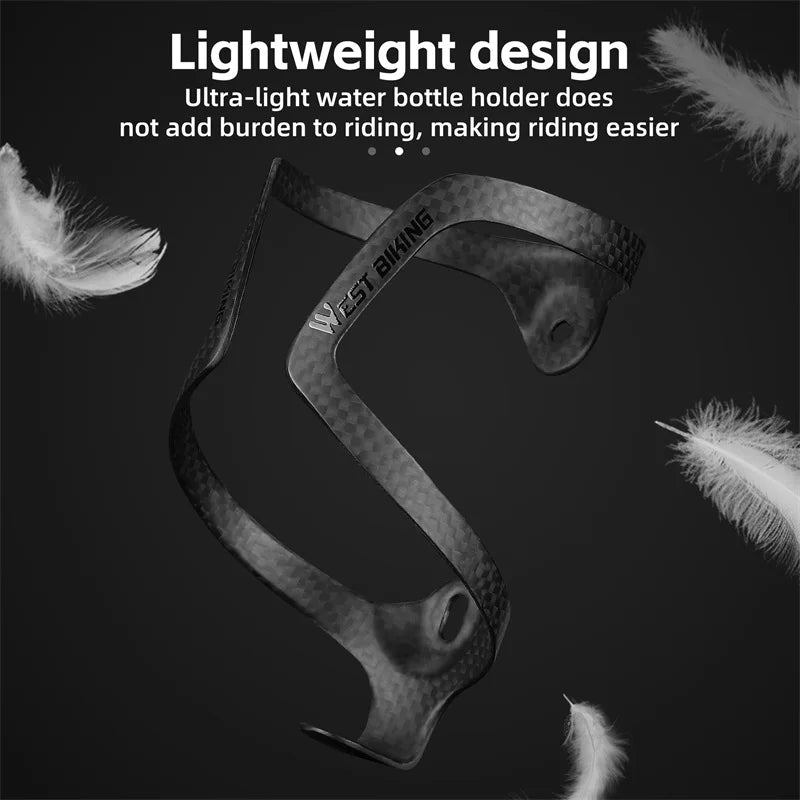 WEST BIKING Bicycle Carbon Lightweight Water Bottle Cage
