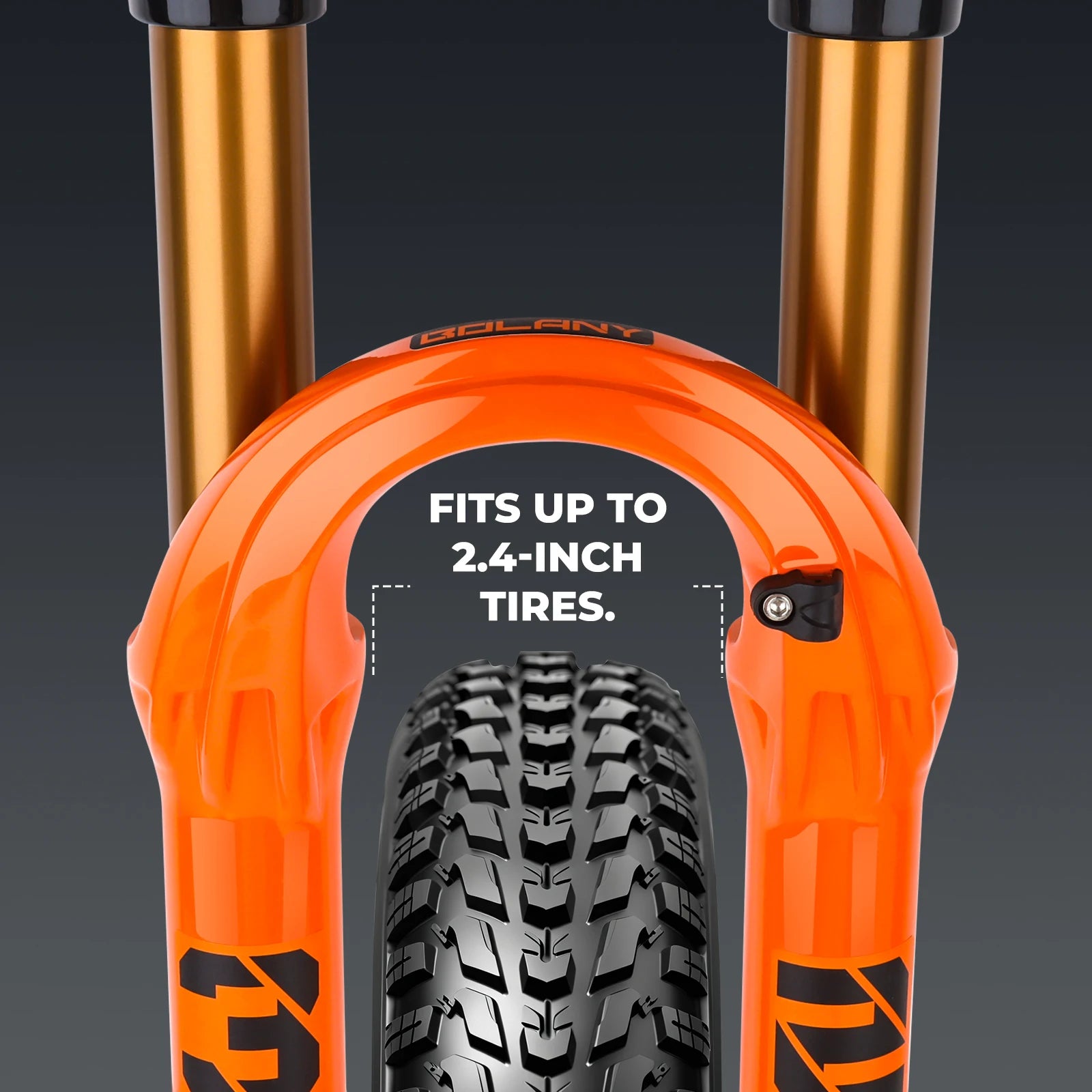 BOLANY MTB Air Suspension Fork 120mm Travel 27.5/29’’ Lightweight Magnesium Alloy Quick Release Front Fork - Suspension