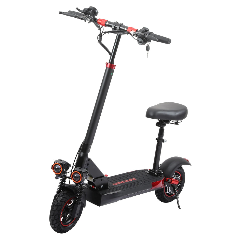 FREEBOY Adult Foldable Electric Scooter 800W 48V15Ah 10'' Off-Road Vacuum Tire 30 Miles Range Dual Suspension Commuting E-Scooter