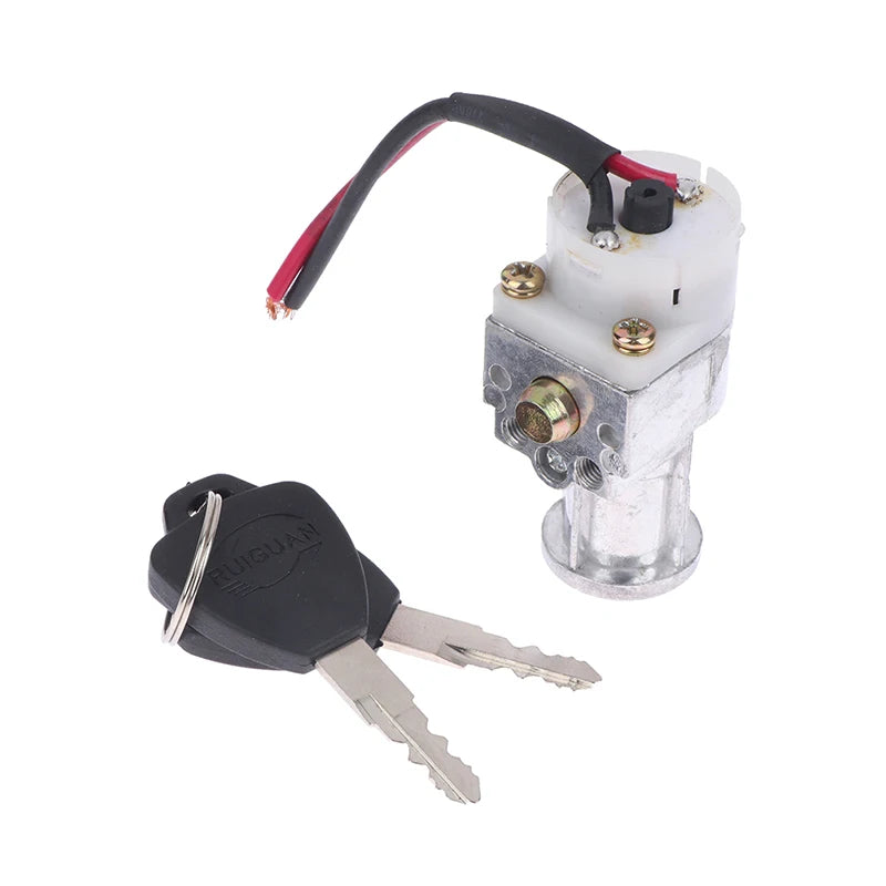 Bigger Head Type Electric Bicycle Ignition On/Off Key Switch Heavy Load E-bike Li-ion Battery Casing Lock