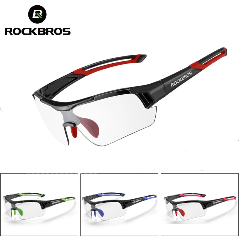 ROCKBROS 10111 Photochromic Cycling Glasses – UV400 MTB & Road Bike Eyewear