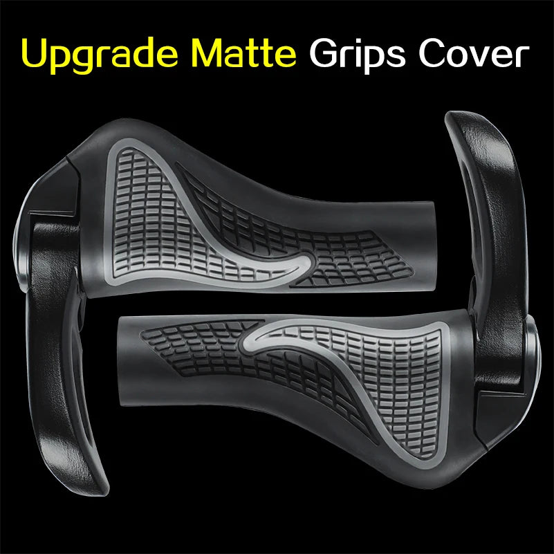 WEST BIKING Bicycle Grips Ergonomic Bike Anti-slip Rubber Cycling Auxiliary Handlebar Absorber MTB Bar End Bike Accessories