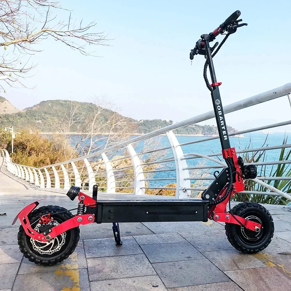 OBARTER-X3 11-inch Fat Tire 48V21Ah Battery 1200*2 Powerful Dual Motor Off-road Electric Scooter Top Speed55km/h  Adult Electric Scooter