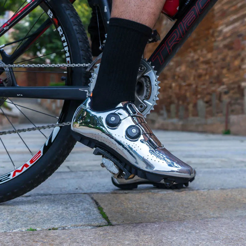 Unisex MTB & Road Cycling Shoes – Non-Slip Hard Sole Mountain Bike Riding Shoes for Outdoor Cycling