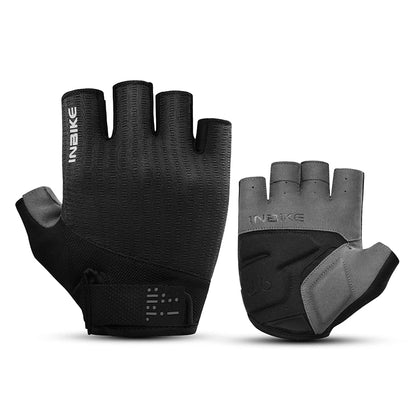 INBIKE Summer Bicycle Gloves Half Finger Shock Absorbing MTB Cycling Gloves Pad Mountain Outdoor Road Bike Gloves for Men Women