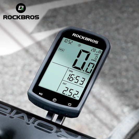 ROCKBROS  Bicycle Computer GPS 5.0 ANT Bluetooth Waterproof Wireless Cyclocomputer Speedometer Bike Stopwatch