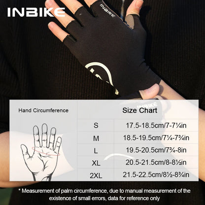 INBIKE Cycling Gloves Half-finger Bike Biking Gloves Gel Shock-absorbing Summer MTB Gloves for Men Road Mountain Bicycle Gloves