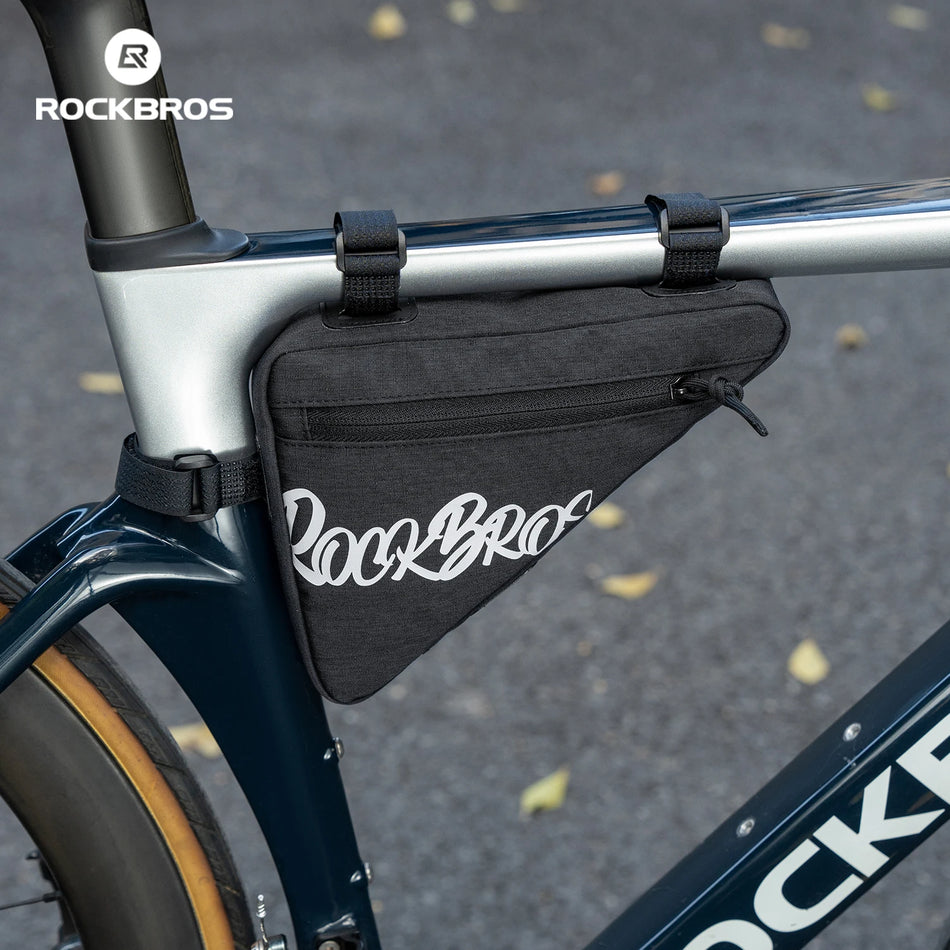 ROCKBROS Flash Painting Journey Series Bicycle Triangle Frame Bag – 0.8L/1.5L Tool Storage