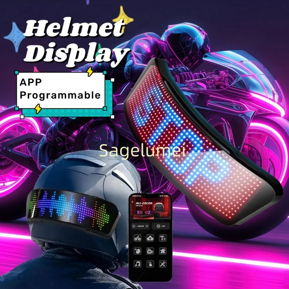 Smart Programmable LED Bike Helmet Light