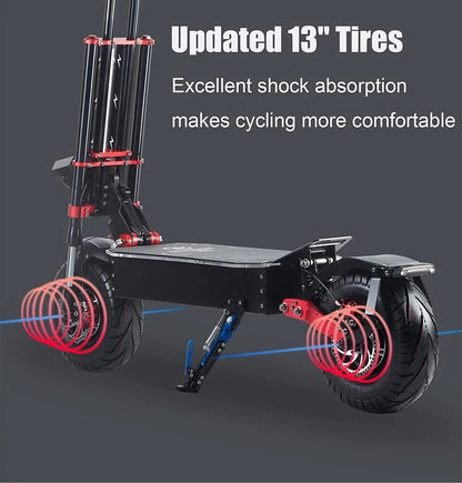 ORBARTER X5  5600W/60V/30AH Dual Drive 13-inch Wheels, Foldable