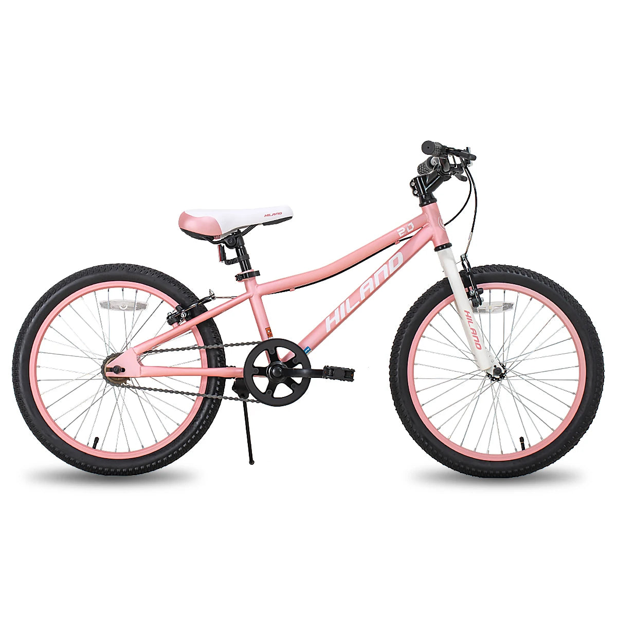 HILAND Children 20 inch wheel single speed  Bike MTB and Road Bike with front and rear V-brake