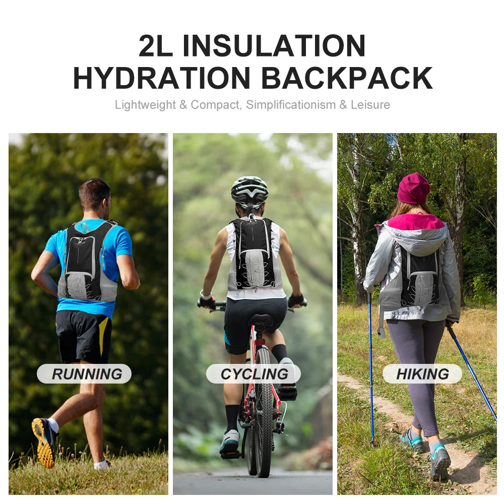 INOXTO lightweight men's and women's hydration backpack 15L, cycling backpack, off-road motorcycle mountaineering trail running