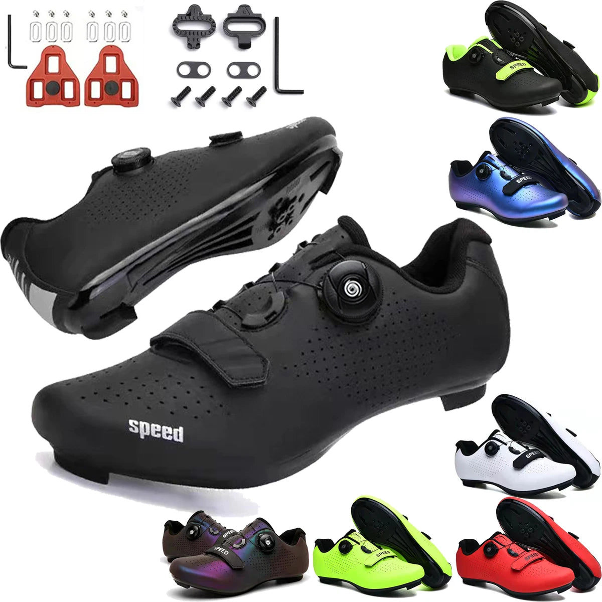 Women Flat Speed Sneakers Ultralight Men Mountain Bike Shoe  Self-Locking Bicycle Cleat Shoes Road Cycling Sneaker MTB Shoes