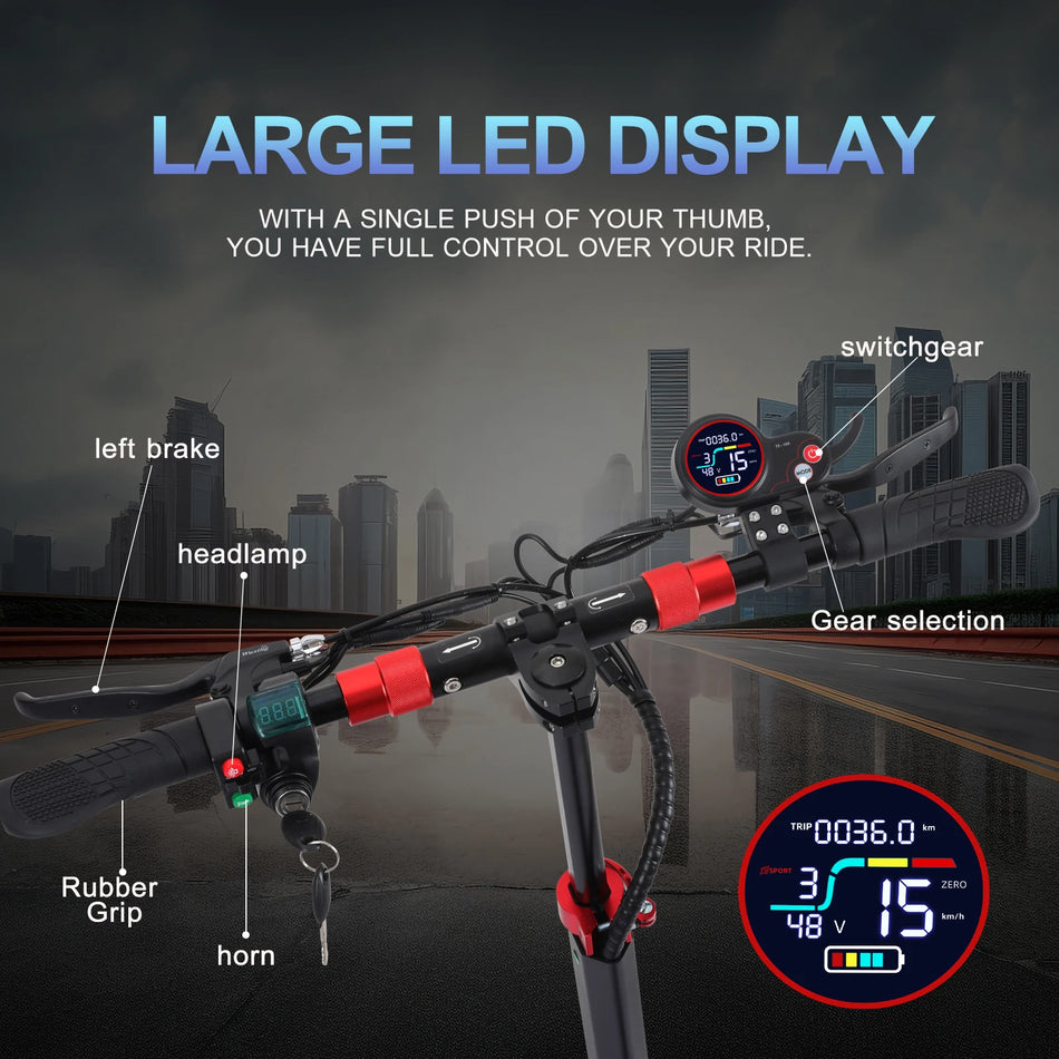 FREEBOY 1200W Electric Scooter – 10" Off-Road Tires