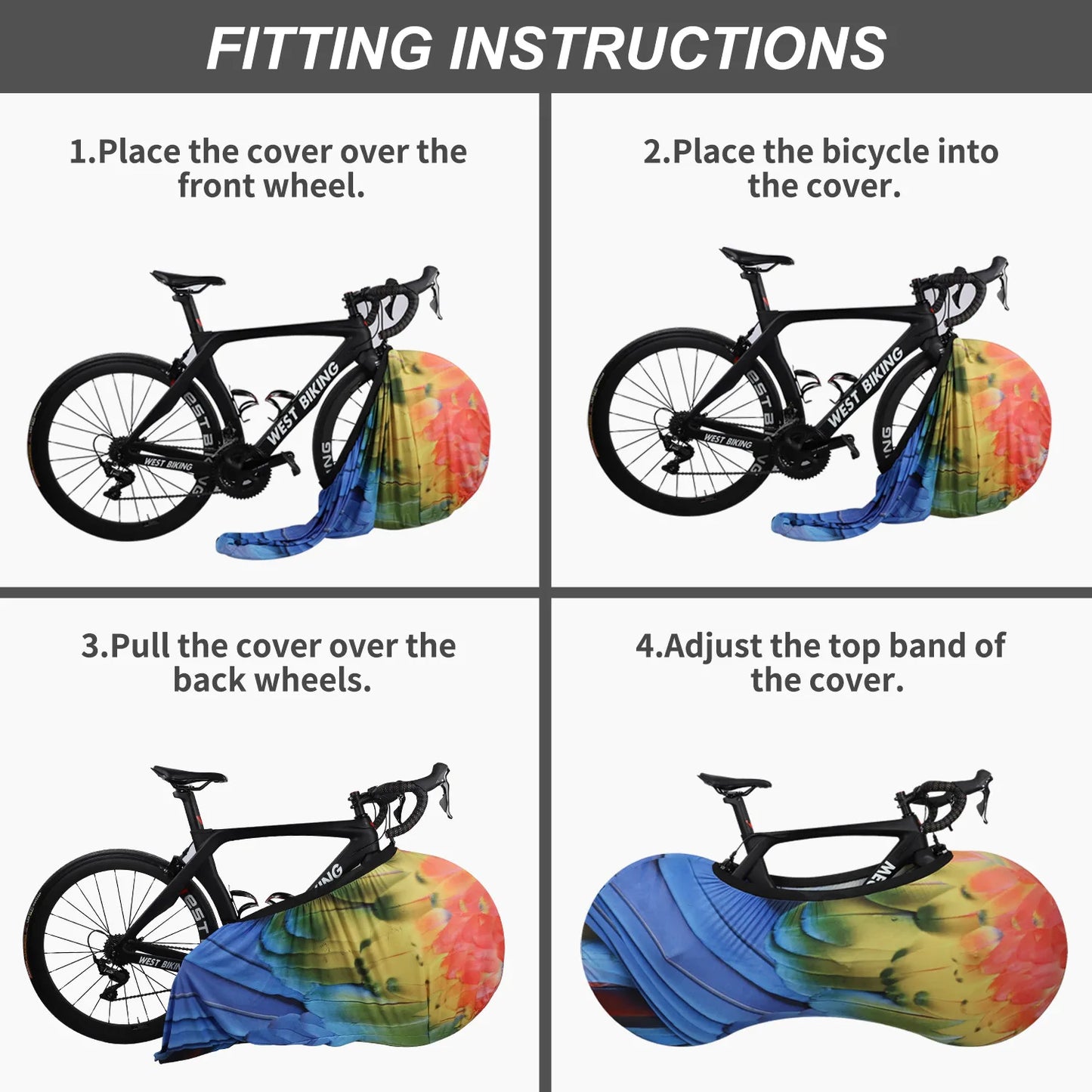 WEST BIKING Bicycle Cover multi colors for  MTB and Road Bike