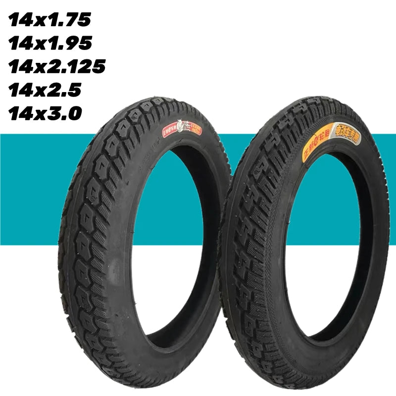 CST 14-Inch Electric Bike Tire – 14×1.75, 1.95, 2.125, 2.50 & 3.0 | Velozzo