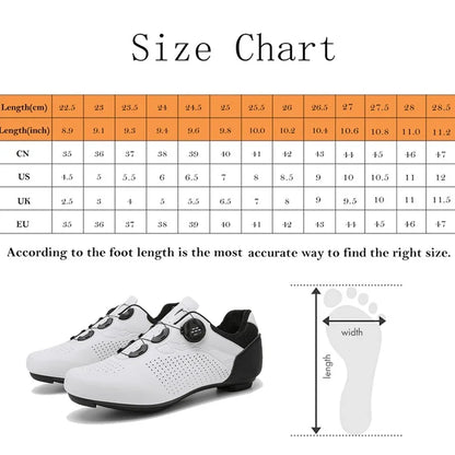 Men MTB Cycling Shoes Sneakers Self-Locking Road Bicycle Shoes Exercise Bikes Sneakers Women Cleats Clip Cycle Training Shoes