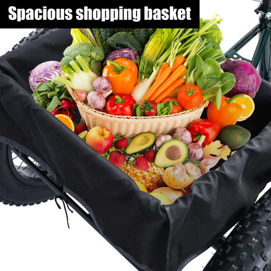 20" Fat Tire Adult Tricycle – 7-Speed, Dual Disc Brakes & Basket
