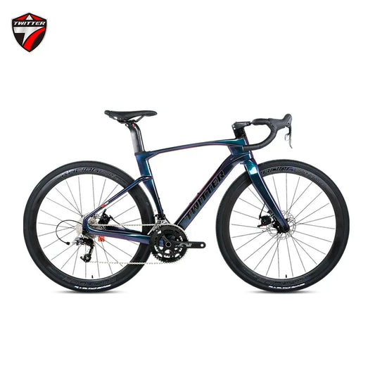 TWITTER V3 gravel bike 105/R7120-24S Fully concealed internal cable routing oil disc brakes 700*40C T900 Carbon fiber road bike