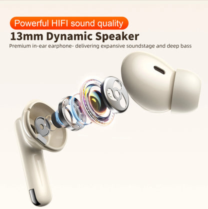 QERE E38 Bluetooth Earphones Ear Earbud Wireless Headphone Waterproof With Mic Sports Touch control Hifi Headsets