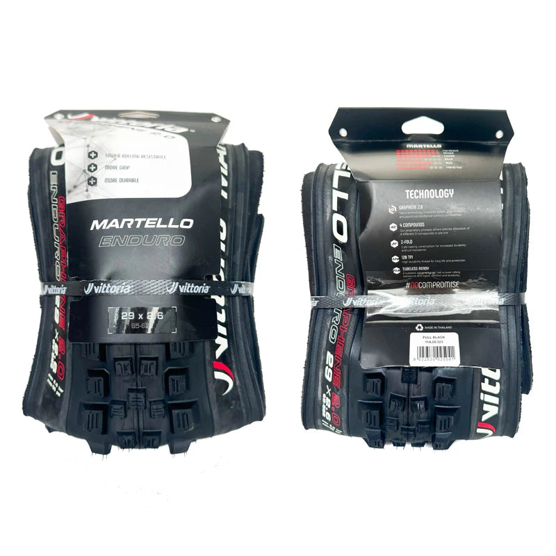 Vittoria Martello 29 x 2.6 Trail TNT MTB Tire – Tubeless Ready, 4C Graphene 2.0 | Velozzo