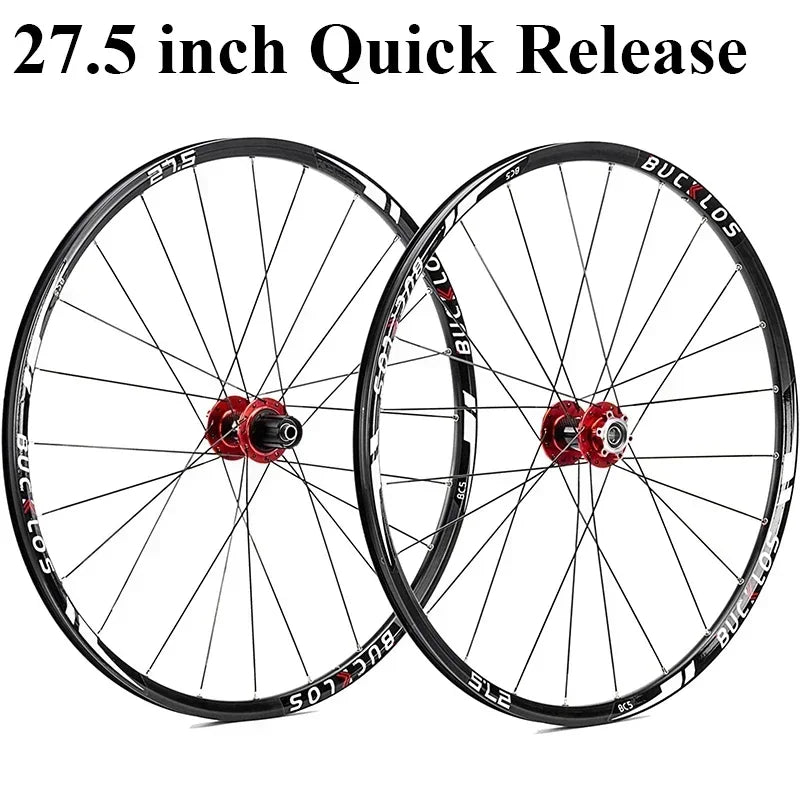 BUCKLOS Carbon MTB Wheelset – 26 / 27.5 / 29 Inch Disc Brake Wheels - 27.5 inch-QR-1 Pair - Bike Wheelset