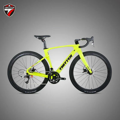 TWITTER V3 gravel bike 105/R7120-24S Fully concealed internal cable routing oil disc brakes 700*40C T900 Carbon fiber road bike