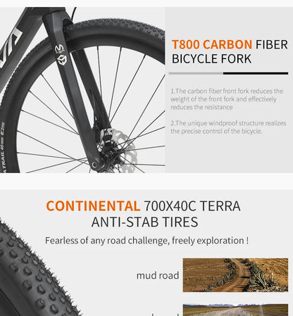 SAVA Hulk  GRX-400  Gravel bike with SHIMANO GRX400  20S Speed T800 carbon fiber