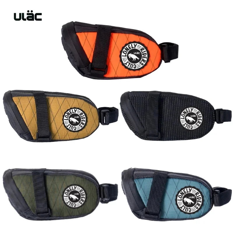 ULAC Waterproof Bike Seatpost Saddle Bag – Nylon Rear Storage Pouch for Road, MTB & Touring