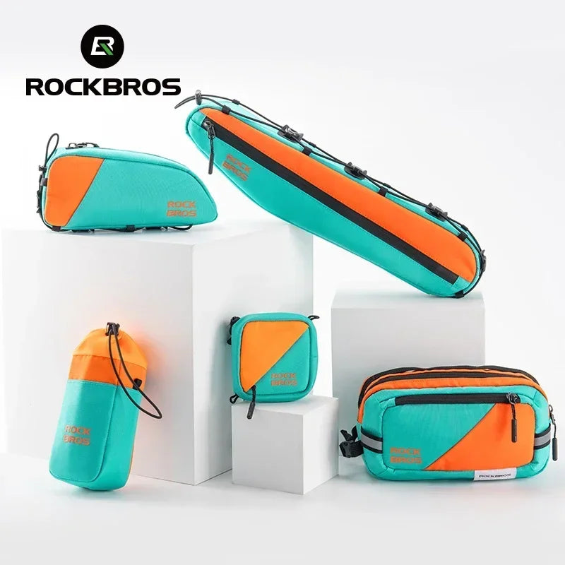 ROCKBROS Bike Bag Combo Set – Frame, Top Tube & Saddle Bags for Long-Distance Cycling (1–5 Piece Options)