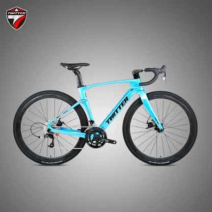 TWITTER V3 gravel bike 105/R7120-24S Fully concealed internal cable routing oil disc brakes 700*40C T900 Carbon fiber road bike