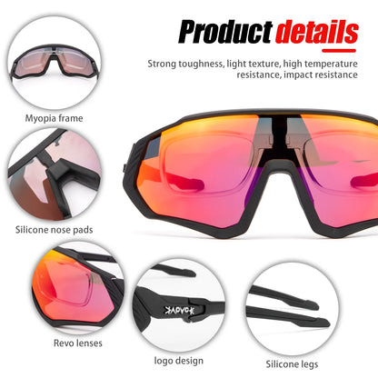 KAPVOE Cycling Sunglasses Outdoor Sport Sun Goggles Camping Hiking Driving Eyewear Glasses for Men Women UV400 Goggles Driving Glasses