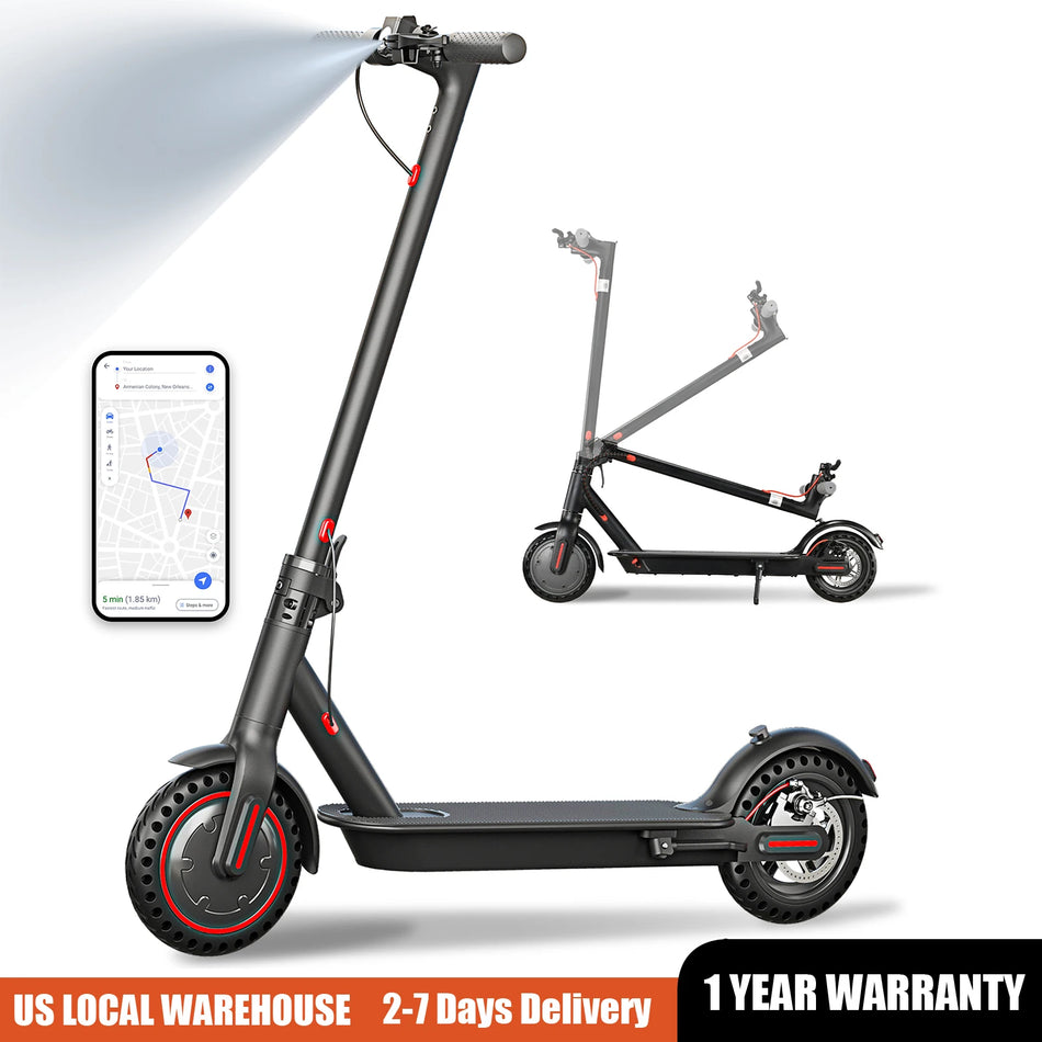 FREEBOY Unisex Lightweight Electric Scooter with Dual Brake System Explosion-proof Tires APP Support Commuter E-scooter for Adults