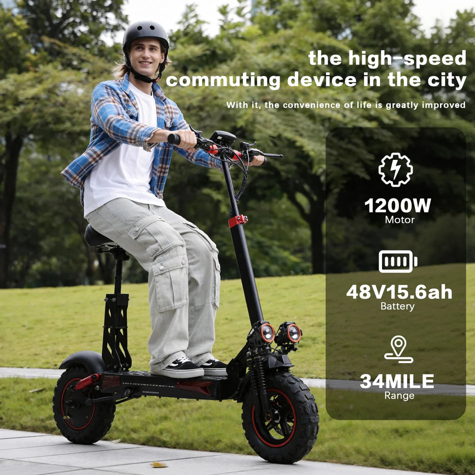 FREEBOY 1200W Electric Scooter with Seat