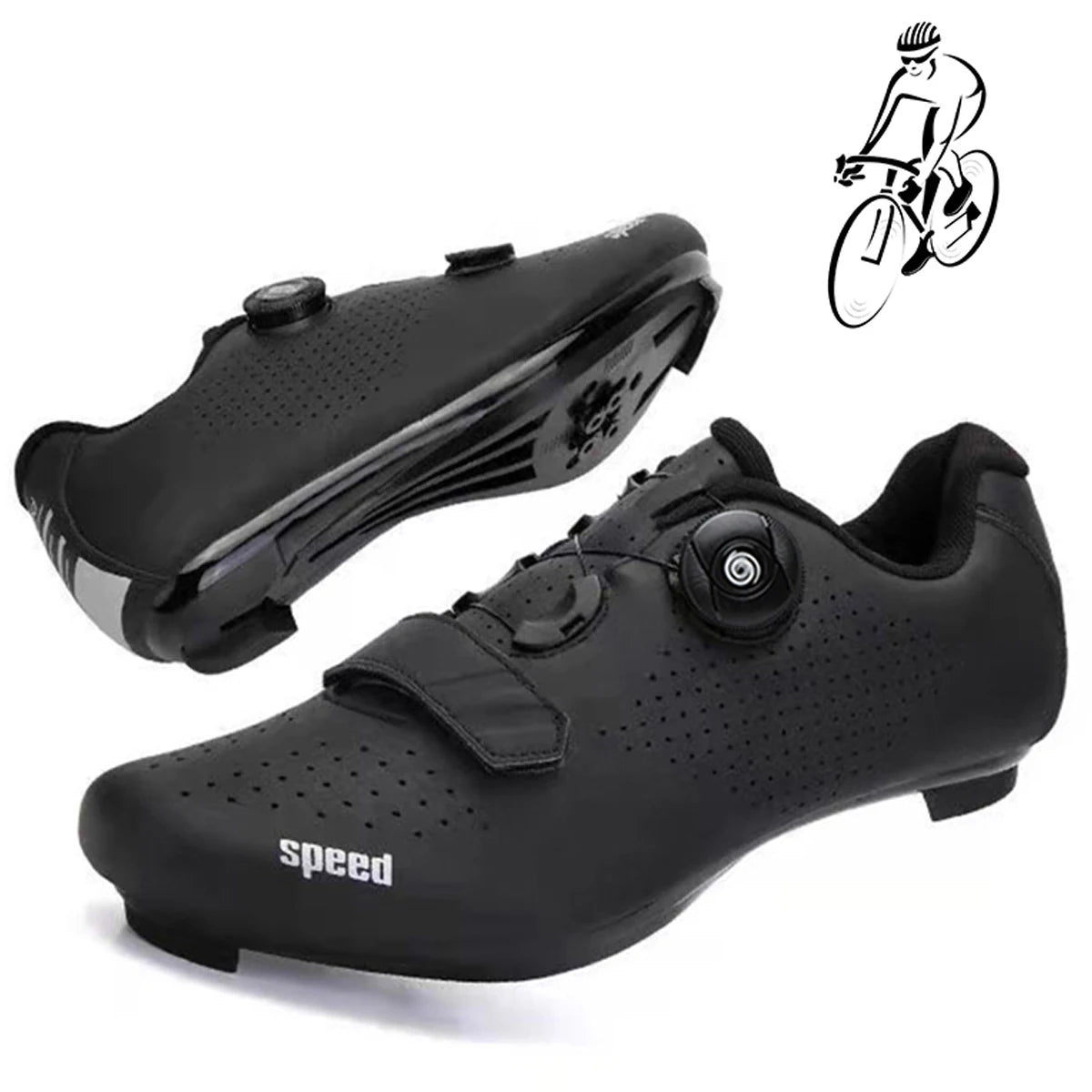 Women Flat Speed Sneakers Ultralight Men Mountain Bike Shoe  Self-Locking Bicycle Cleat Shoes Road Cycling Sneaker MTB Shoes