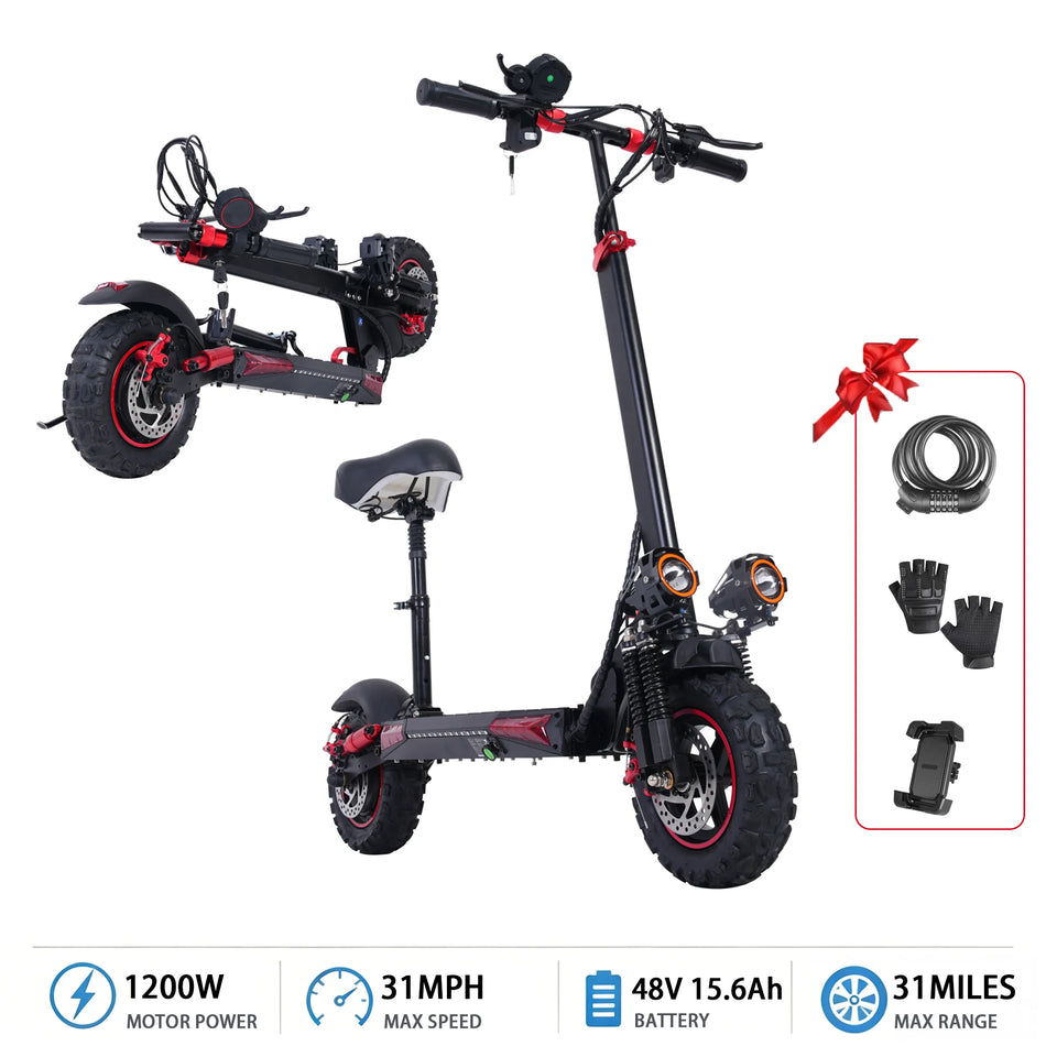 FREEBOY 1200W Electric Scooter with Seat