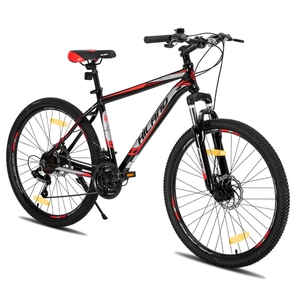 Hiland Mountain Bike, Multi-Spokes, Shimano 21 Speeds Drivetrain, Aluminum Frame, 26 inch Wheels, Men's MTB