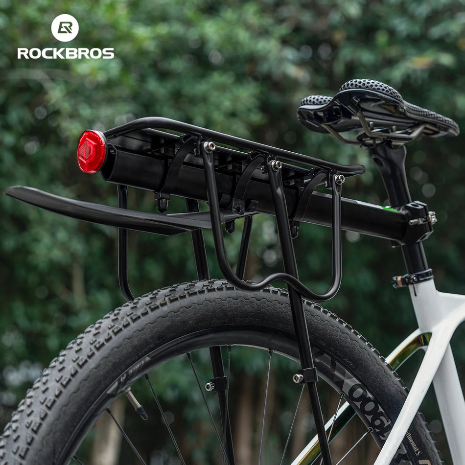 ROCKBROS Aluminum Bike Cargo Rack – Quick Release Rear Luggage Carrier