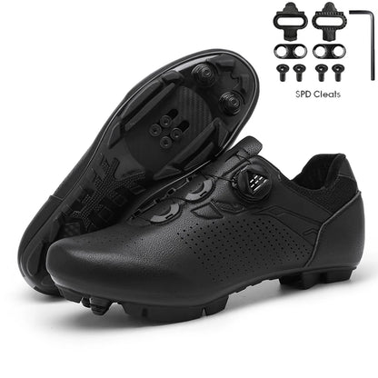 ANNPOTS Men MTB Cycling Shoes Sneakers Self-Locking Women Road Bicycle Shoes Exercise Cleats Bikes Sneakers Clip Cycle Training Shoes