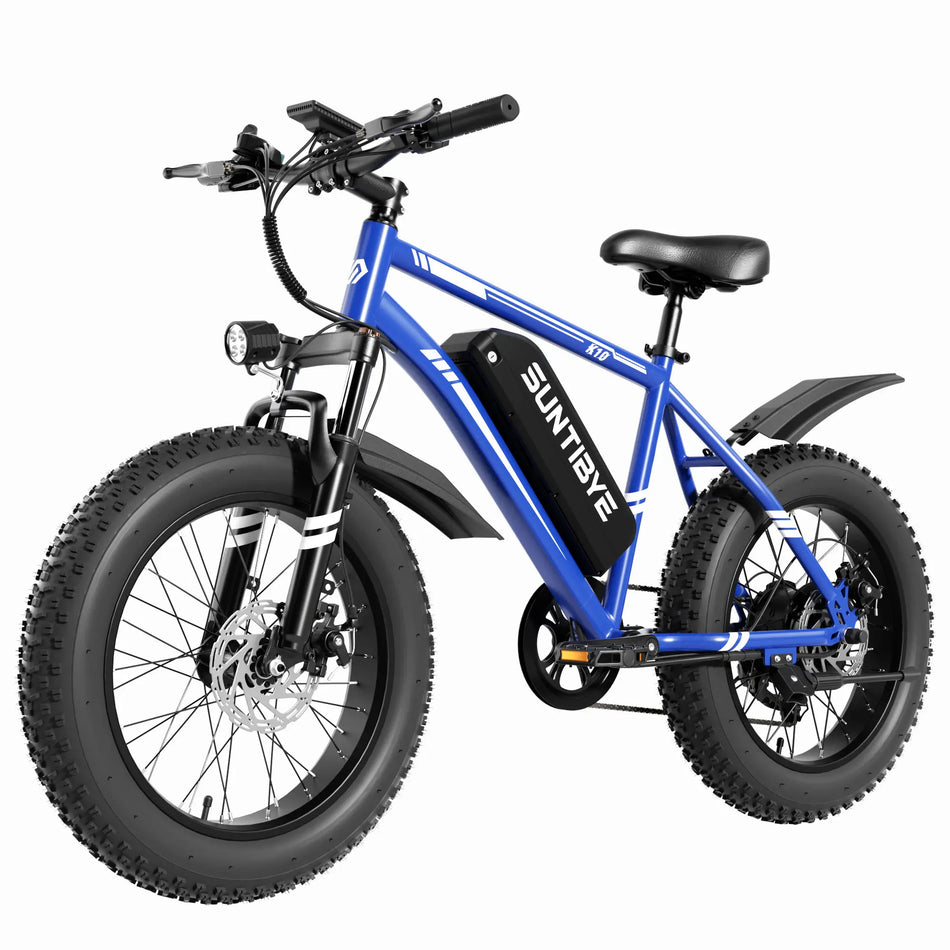 SUNTIBYE K10 1000W Electric Fat Tire Bike | 48V 15Ah Battery & 28 MPH