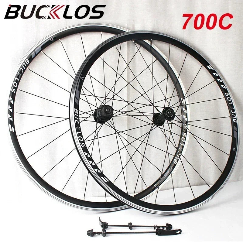 BUCKLOS 700C Road Bike Wheelset – V Brake Quick Release Wheels