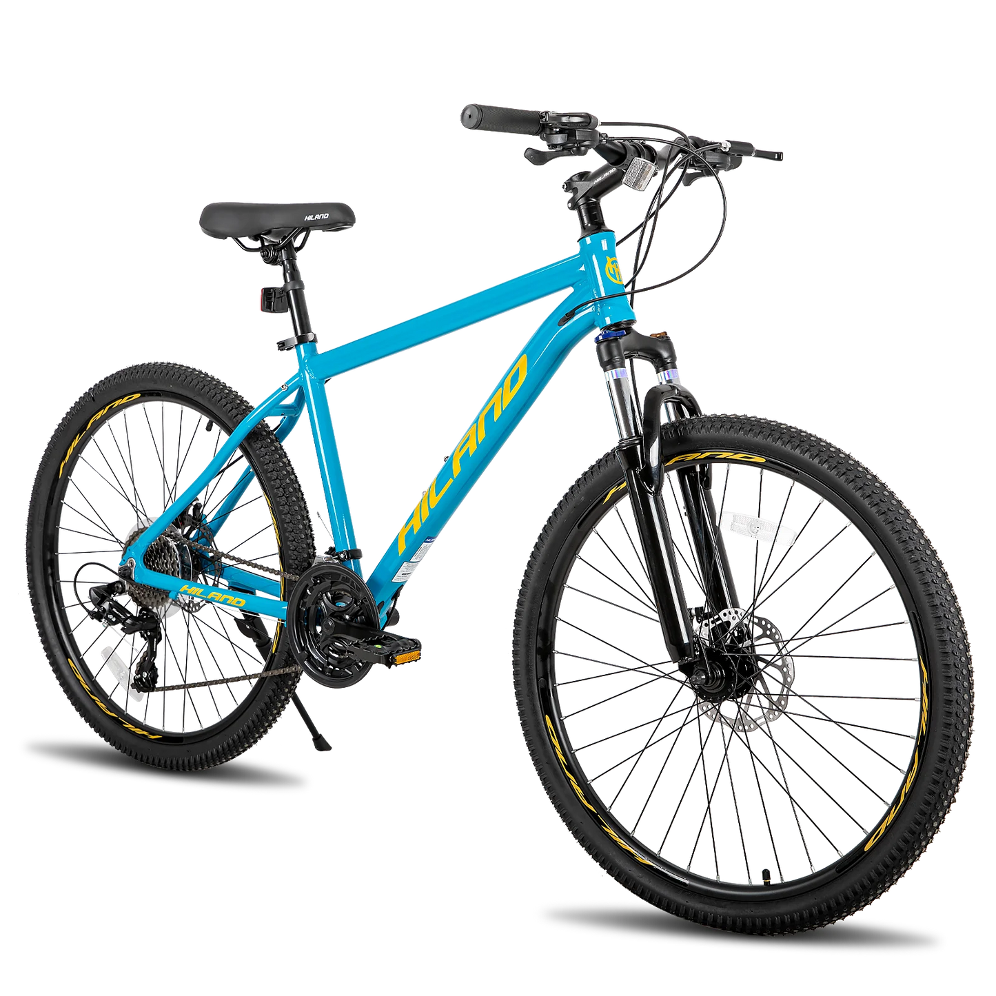 Hiland 26/27.5Inch Aluminum Mountain Bicycle Bike 24 Speeds with Disc Brake Suspension Fork