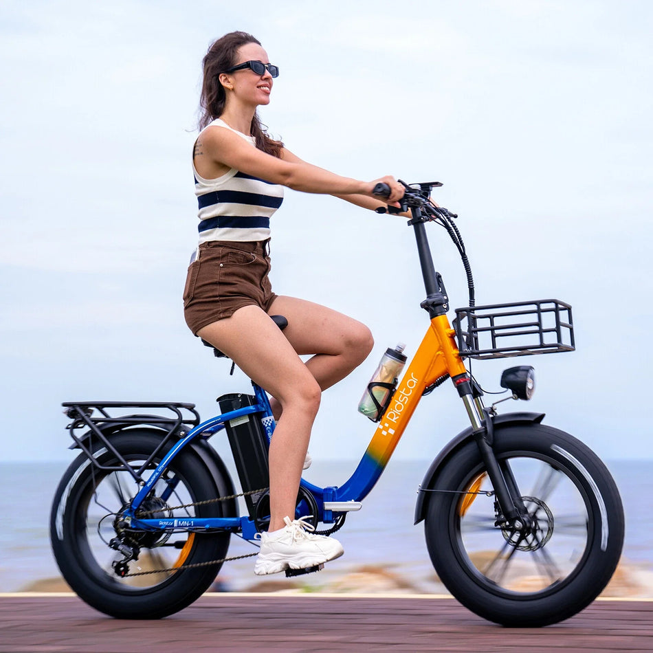 Ridstar MN-20 20" Fat Tire Electric Bike – 15Ah Battery, 20×4.0 Tires & Disc Brakes