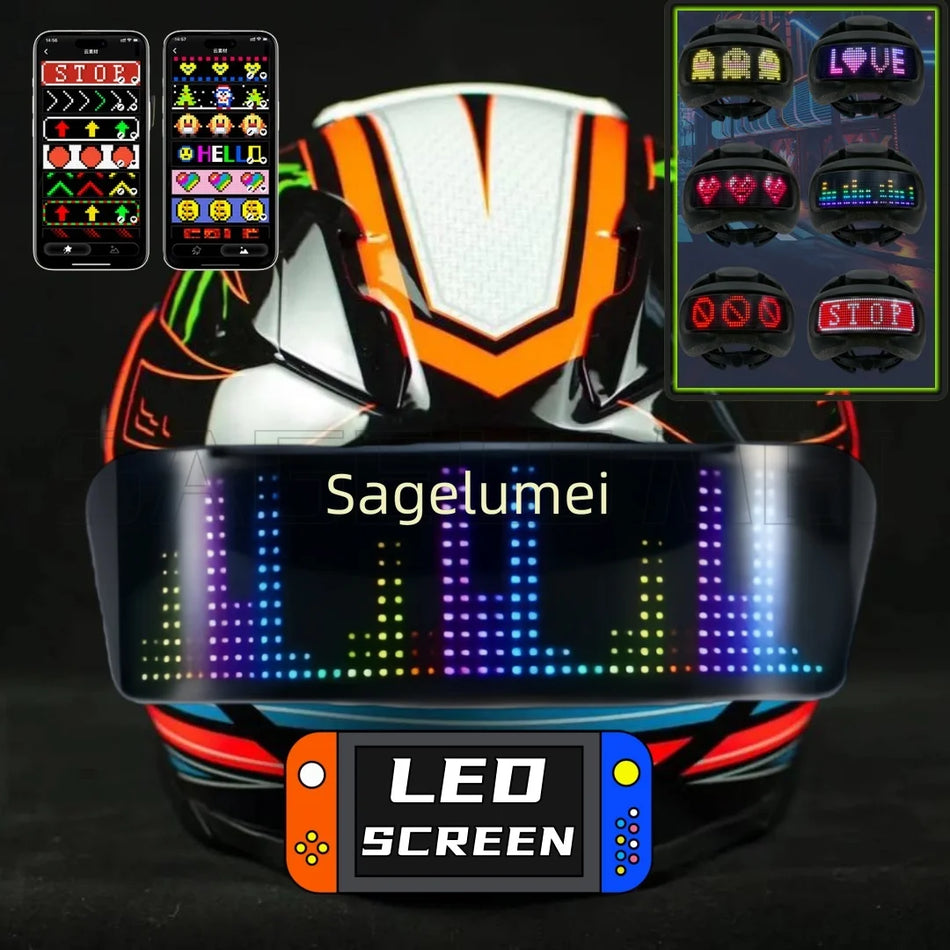 Smart Programmable LED Bike Helmet Light