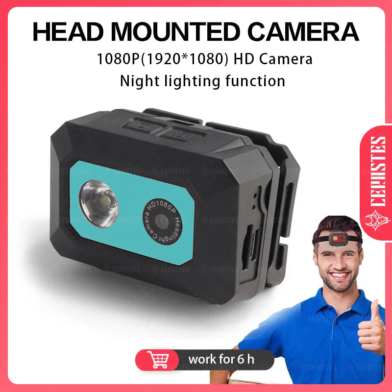HD 1080P Outdoor Sport Camera Head-mounted Action F18 Night Vision Camcorder